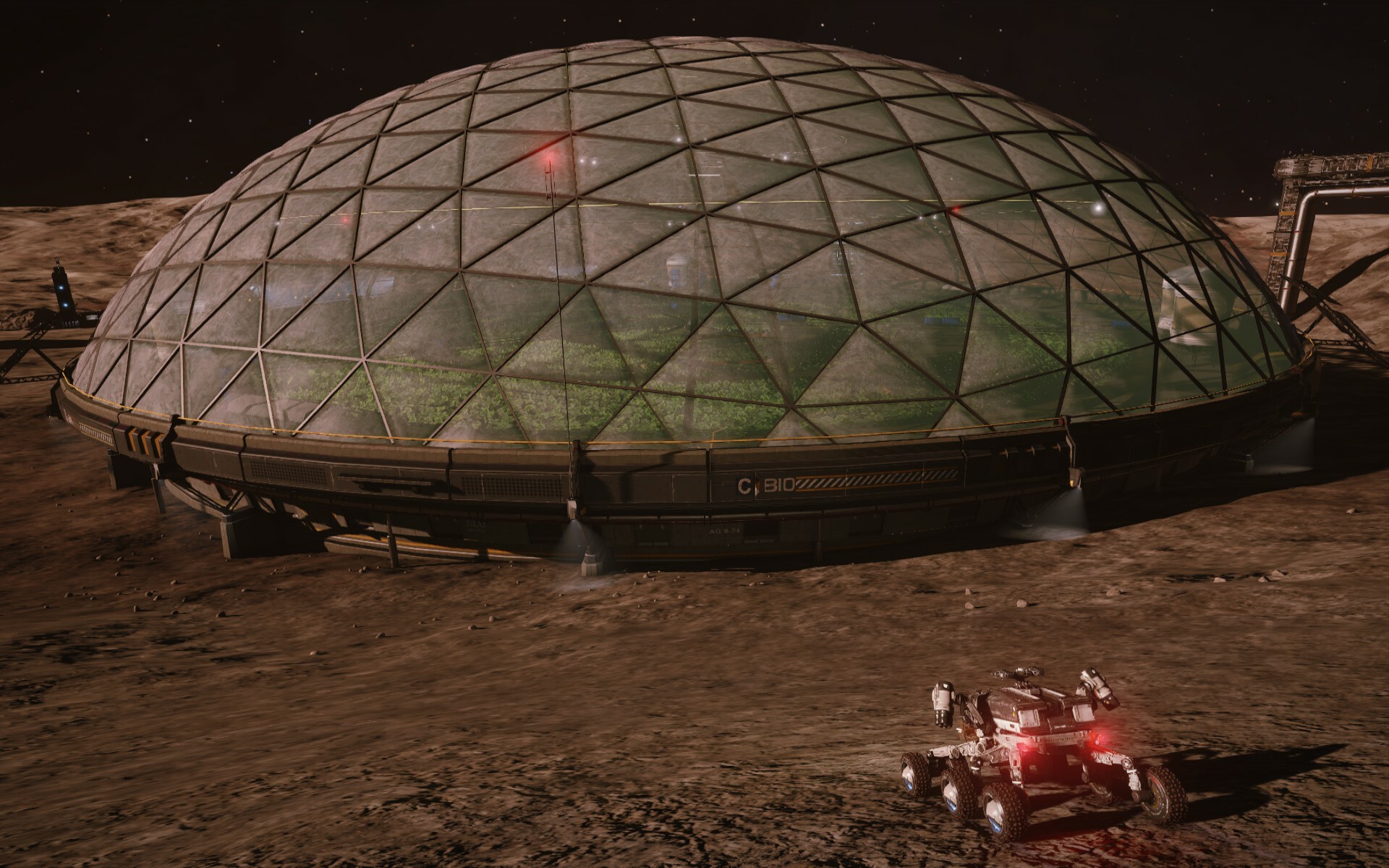Greenhouse dome on Long Sight Base