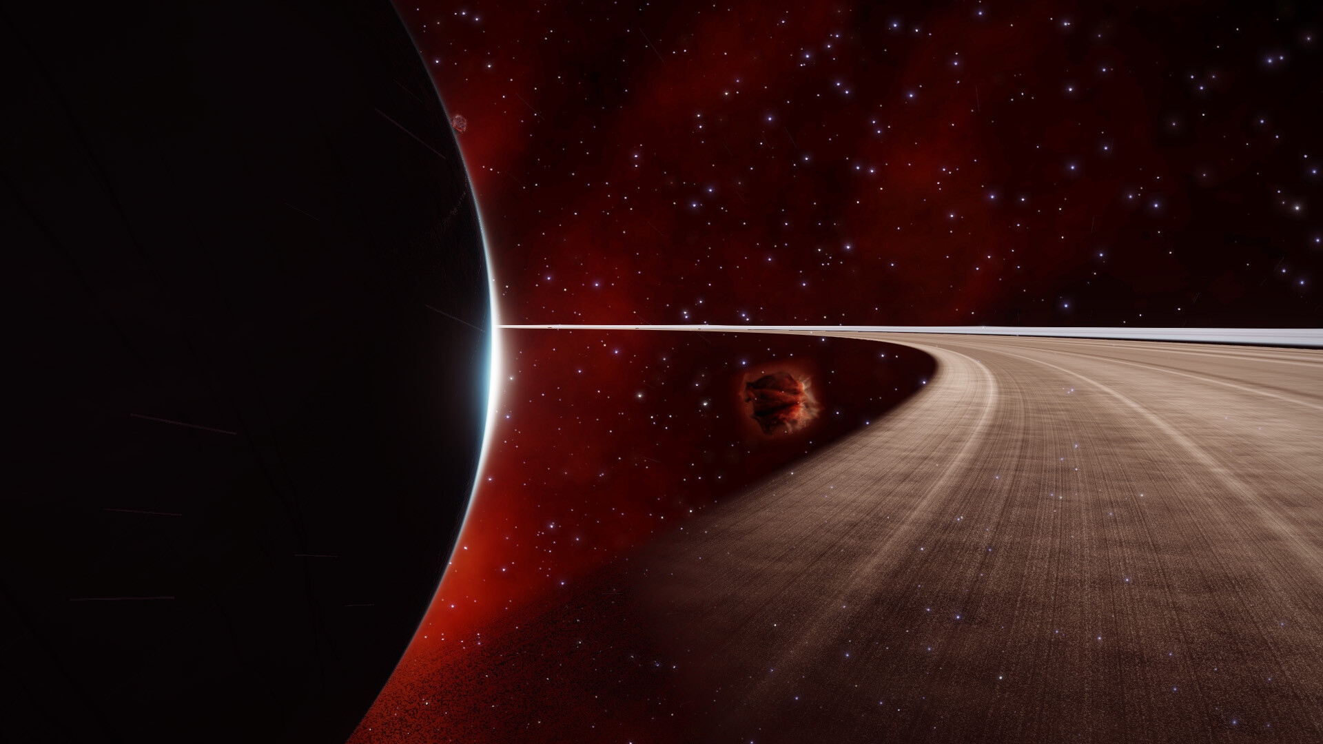 Rings in the Red Nebula