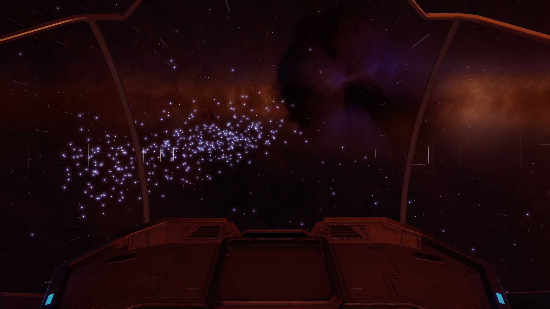 I Loved the view of the star cluster embracing the nebulae